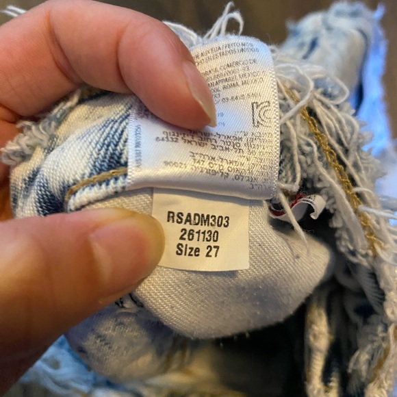 American Apparel Washed Out Jean Shorts - Picture 6 of 6